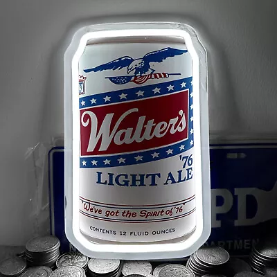 Walter's Light Ale Beer Neon Sign Club Party KTV Light Wall Decor LED 12 X7  H4 • $49.99