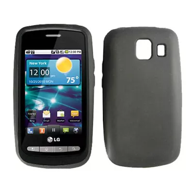 Verizon Silicon Skin Case For LG Vortex VS660 - Black • $8.49