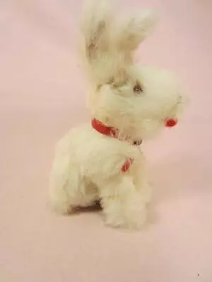 *Vintage Real Fur Miniature Terrier Dog West Germany Toy Animal Tagged • $24.98