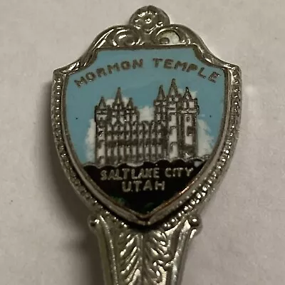 Mormon Temple Salt Lake City Utah Vintage Souvenir Spoon Collectible • $3.95