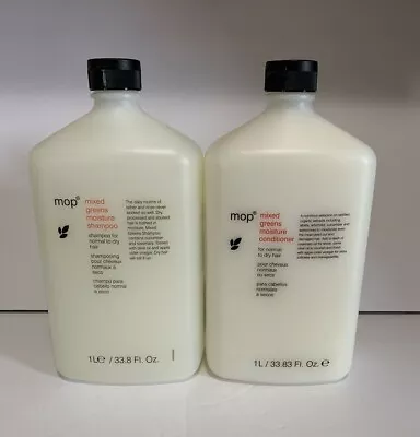 $64.60 • Buy Mixed Greens Moisture Shampoo And Conditioner Combo Pack By Mop 33.8oz Combo