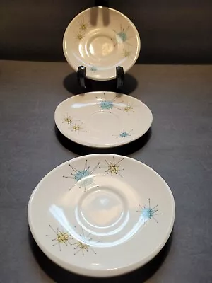 Vintage Franciscan Starburst Atomic Mid-Century Set Of 3 Saucers -  Set #2 • $17.99