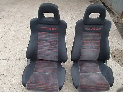 $1199.99 • Buy Seats Complete Honda CRX JDM SI HF DX 88-92 Ef8 / EE8 / ED9 ***rare***