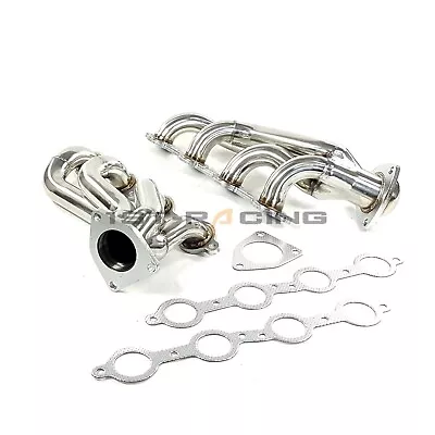 Shorty Exhaust Header For Chevy Silverado 1500 2500HD 3500HD 4.8 5.3 6.0 6.2L V8 • $159.79