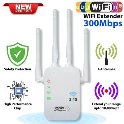 Wifi Home Extender Internet Booster Network High Router Wireless Signal Repeater • $13.48