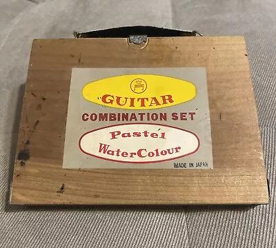 Guitar Combination Set Pastel Water And Oil Color Vintages Mostly Untouched • $30