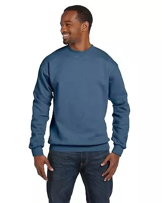 Hanes Men's Sweatshirt Long Sleeve Cuff Waistband Ecosmart Crewneck Fleece P1607 • $22.92