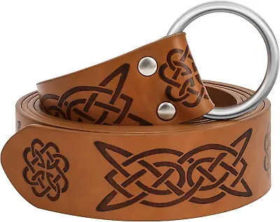 VONMELLI Medieval Knight Belt For Men LARP Renaissance O Ring Belts For Viking T • $13.99