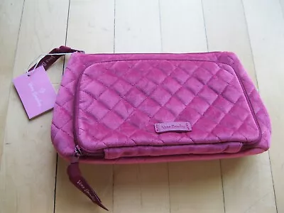 Vera Bradley Compact Organizer Plush Velvet Bag Majestic Magenta NEW • $19