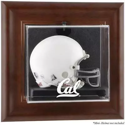 California Bears Brown Framed Wall-Mountable Mini Helmet Display Case • $79.99