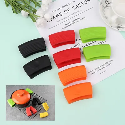 Grip Silicone Pot Holder Sleeve Pot Glove Pan Handle Cover Grip Kitchen Tool ZSY • £5.86