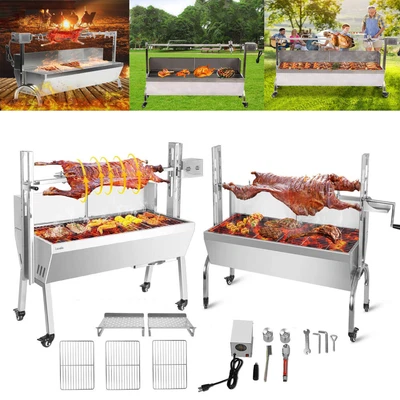 $265.99 • Buy 132/176 LBS BBQ Grill Roaster Rotisserier Spit Hog Lamp Roaster Outdoor Cooker
