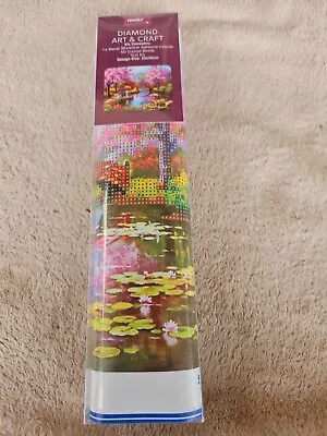 Diamond Art & Craft Pink Trees And Bridge 30x40cm New In Box • $16.14