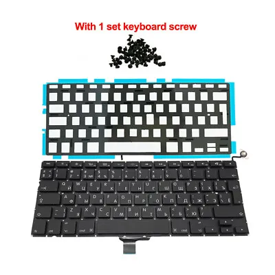 New Russian Keyboard With Backlight Screw For Macbook Pro 13  A1278 2009-2012 • $22.80