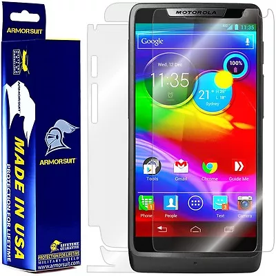 ArmorSuit MilitaryShield Motorola Droid Razr M Screen Protector + Full Body Skin • $17.45