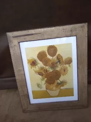 Vincent Van Gogh “Sunflowers 1888” Nicely Framed Art 11  X14  • $35.99