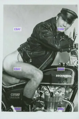 POSTCARD Print / Nude Leather Man Biker Gunther Keller On Motorcycle  • $4.95