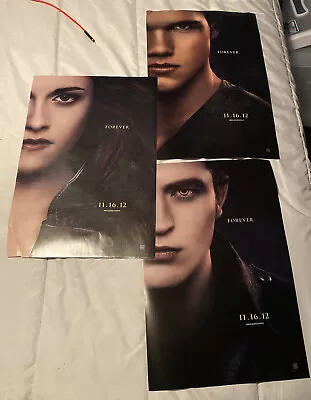 Twilight Breaking Dawn Official Movie Theater Posters Set Of 3 • $2.50