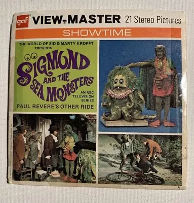 RARE View-Master SIGMUND AND THE SEA MONSTERS B595 - 3 Reel Set + Booklet • $37.99