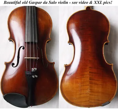  Beautiful Rare Old Da Salo Violin Antique - Video - バイオリン скрипка 小提琴 245 • $1672