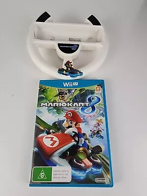 Mario Kart 8 - Wii U - PAL + Mario Kart 8 Wii Steering Wheel • $50