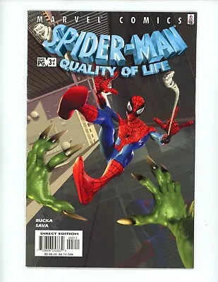 Spider-Man Quality Of Life #3 2002 VF/NM Marvel Comics Scott Sava Greg Rucka • £1.61