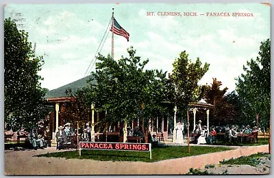 Postcard MI Mount Clemens Michigan Panacea Springs Macomb County MI01 • $4.99