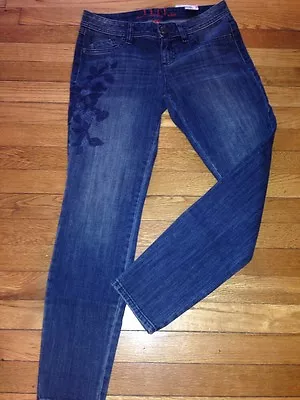 Elle Skinny Ankle Womens Mid Rise Stretch  Blue Denim Jeans Size 4 • $7.99