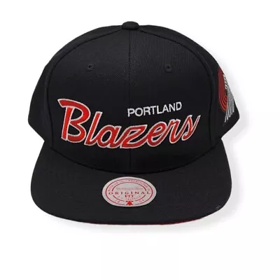 $34.99 • Buy Mitchell & Ness Portland Trail Blazers Team Script 2.0 Adjustable Snapback Hat