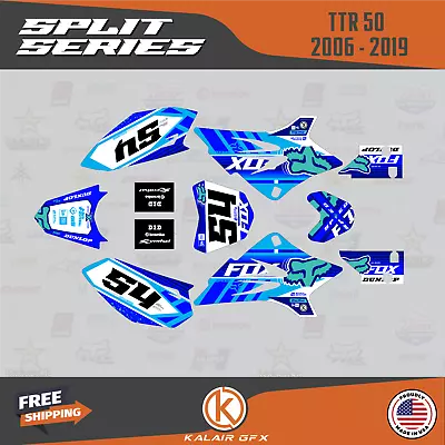 $44.99 • Buy Graphics Kit For Yamaha TTR50 (2006-2023) TT-R50E TTR50 Split Series - Blue