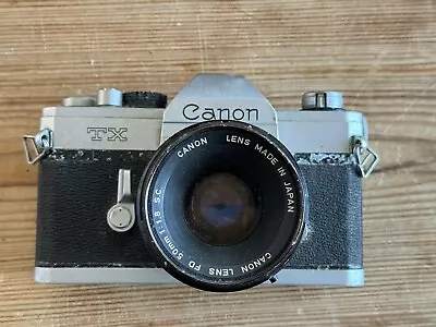 VIntage Canon TX With Canon 50mm Lens • $10