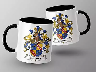 Gaertner Family Crest Mug German Surname Coat Of Arms Coffee Cup • $20.39