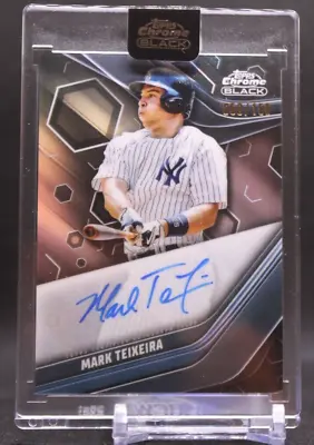 2023 Topps Chrome Black #CBA-MTE Mark Teixeira  ENCASED AUTO /150 Yankees • $34.95