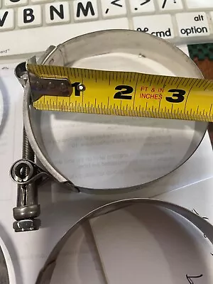 Marine T-Bolt All 216  SS  Hose Clamp 3.5  1lot=6clamps (Tub#10) • $20