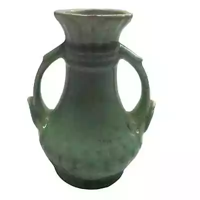 Vintage 1960s Mid Century Monterey Pottery 5  Vase Light Green • $16