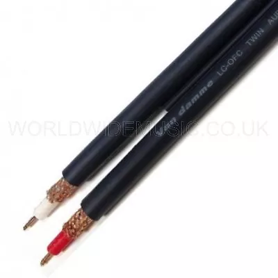 Van Damme Shotgun Audio Twin Interconnect Audio Cable - By The Metre • £5.55