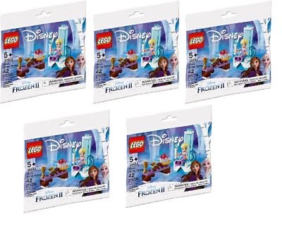 $24.99 • Buy Lego 30553 Disney Frozen II Polybag Party Favors / Treats Bundle Of 5 (Five)