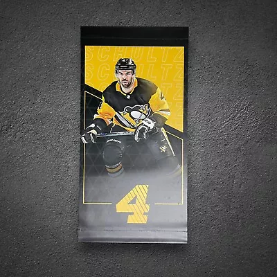 Justin Schultz #4 Player 24x48 Pittsburgh Penguins Arena Banner 002 • $59.99