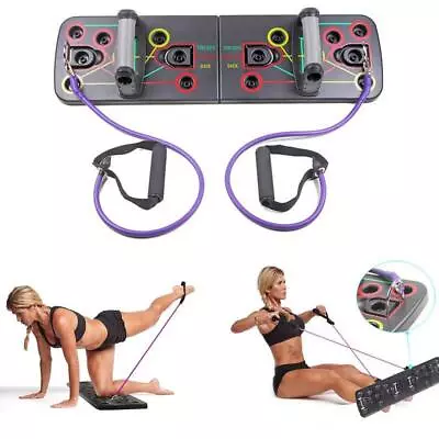 9 In 1 Push Up Board With Multifunction Body Building Fitness Exercise Tools • £51.14