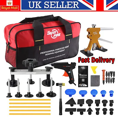 PDR Tool Car Paintless Kit Dent Puller Lifter Repair Removal Hail Tabs Glue Gun • £32.99