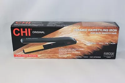 CHI GF1001 Original Ceramic 1  Flat Hair Straightening Iron In Black New Sealed • $39.75