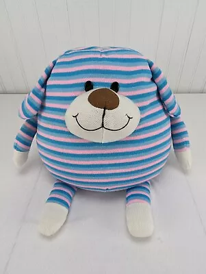 Mushable Pot Bellies Pink Blue Striped Dog Plush Micro Bead Stuffed Animal 11  • $13.99