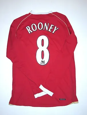 $349.99 • Buy Manchester United Wayne Rooney Long Sleeve Nike Kit Jersey 2006-2007 England 