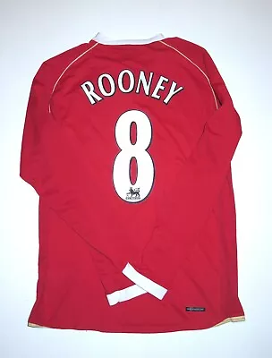 Manchester United Wayne Rooney Long Sleeve Nike Kit Jersey 2006-2007 England  • $349.99