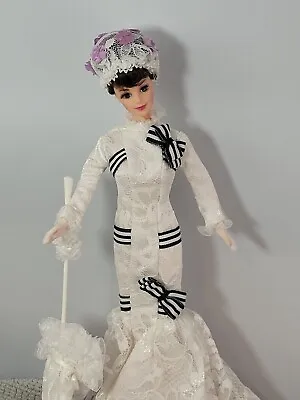 Barbie My Fair Lady ELIZA DOOLITTLE Doll White Lace Dress Hollywood Legends 1995 • $21