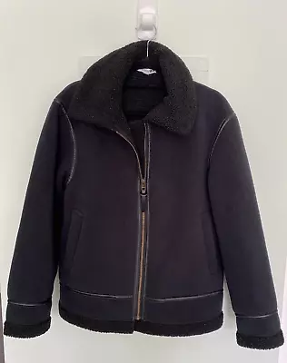 JW Anderson X Uniqlo Black Fleece Shearling Jacket • $80