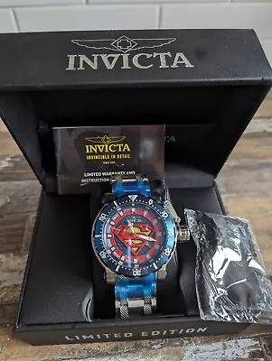 View Details Invicta  Superman Watch - Model 26823 Automatic  Ltd Edition 3559/4000 • 79£