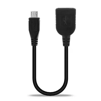 Micro USB OTG Cable For Acer Iconia Tab A200 Host Adapter Black PVC • £12.90