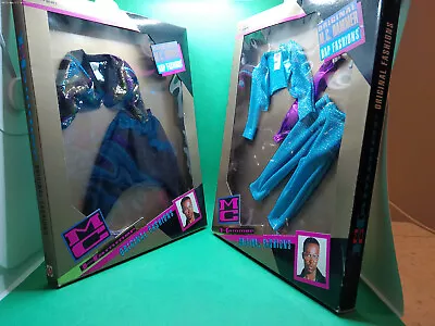 MC Hammer 1991 Mattel Fashions NOS In Package Colorful Parachute Pants Glitter • $33