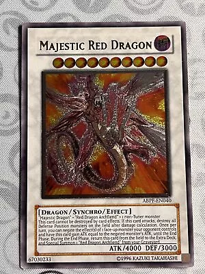 Majestic Red Dragon - Unlimited - ABPF-EN040 - Ultimate  Rare (VLP) - Yugioh • $17.08